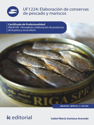 cover image of Elaboración de conservas de pescado y mariscos. INAJ0109